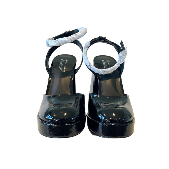 Call It Spring Foxy Platform High Heels Flared Block Rhinestone Black Size 8B - Picture 4 of 10